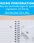 Notebook Spiral W/R 1-Subject Morandi Poly Cover 70 Ct.