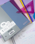 Notebook Spiral W/R 1-Subject Morandi Poly Cover 70 Ct.