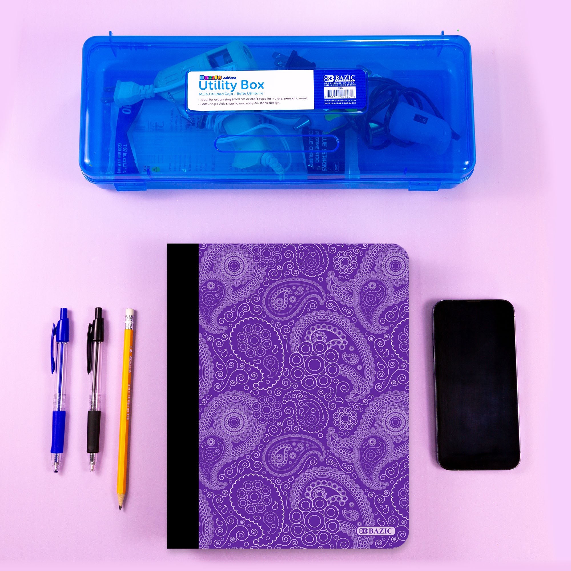 College Ruled Paisley Composition Book, 100 Sheets