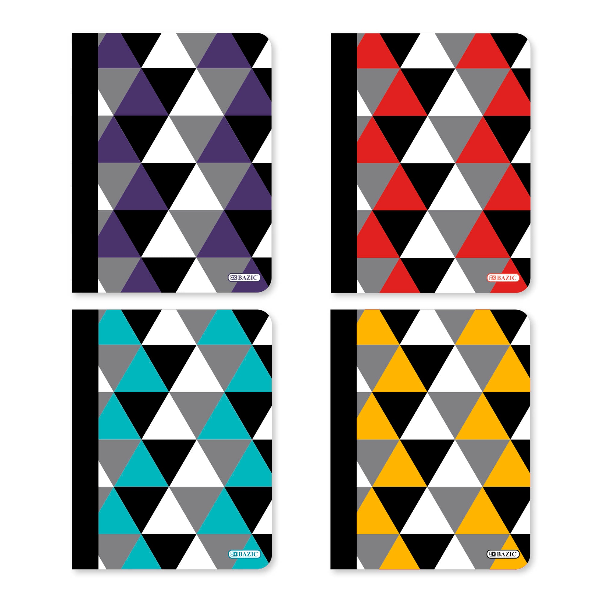 College Ruled Geometric Composition Book, 100 Sheets