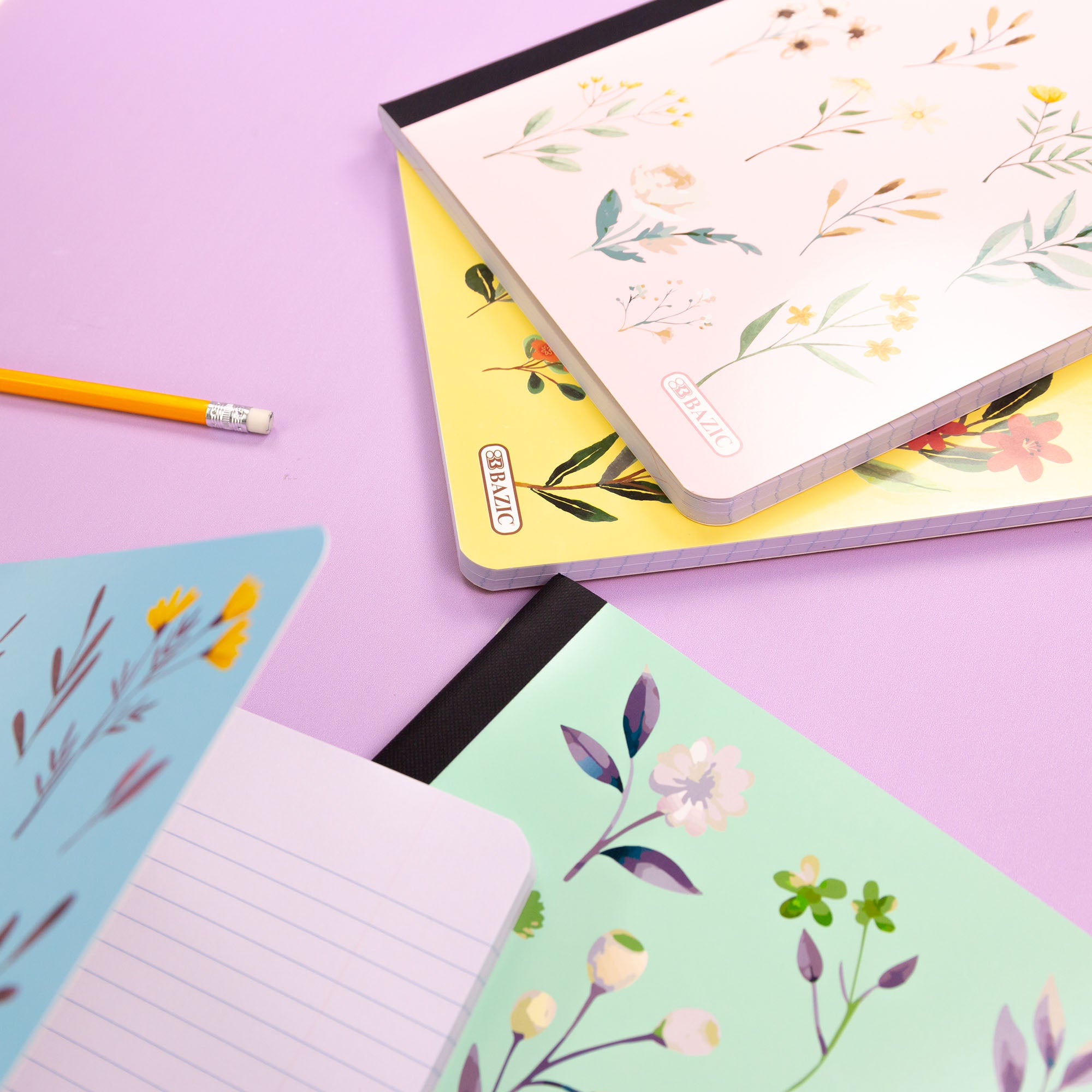 C/R 100 Ct. Floral Composition Book