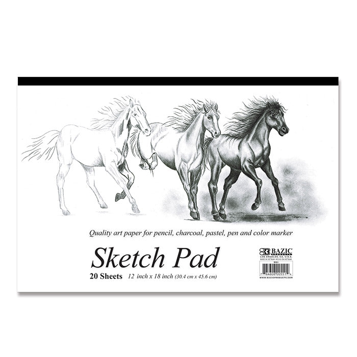 20 Ct. 18" X 12" Sketch Pad