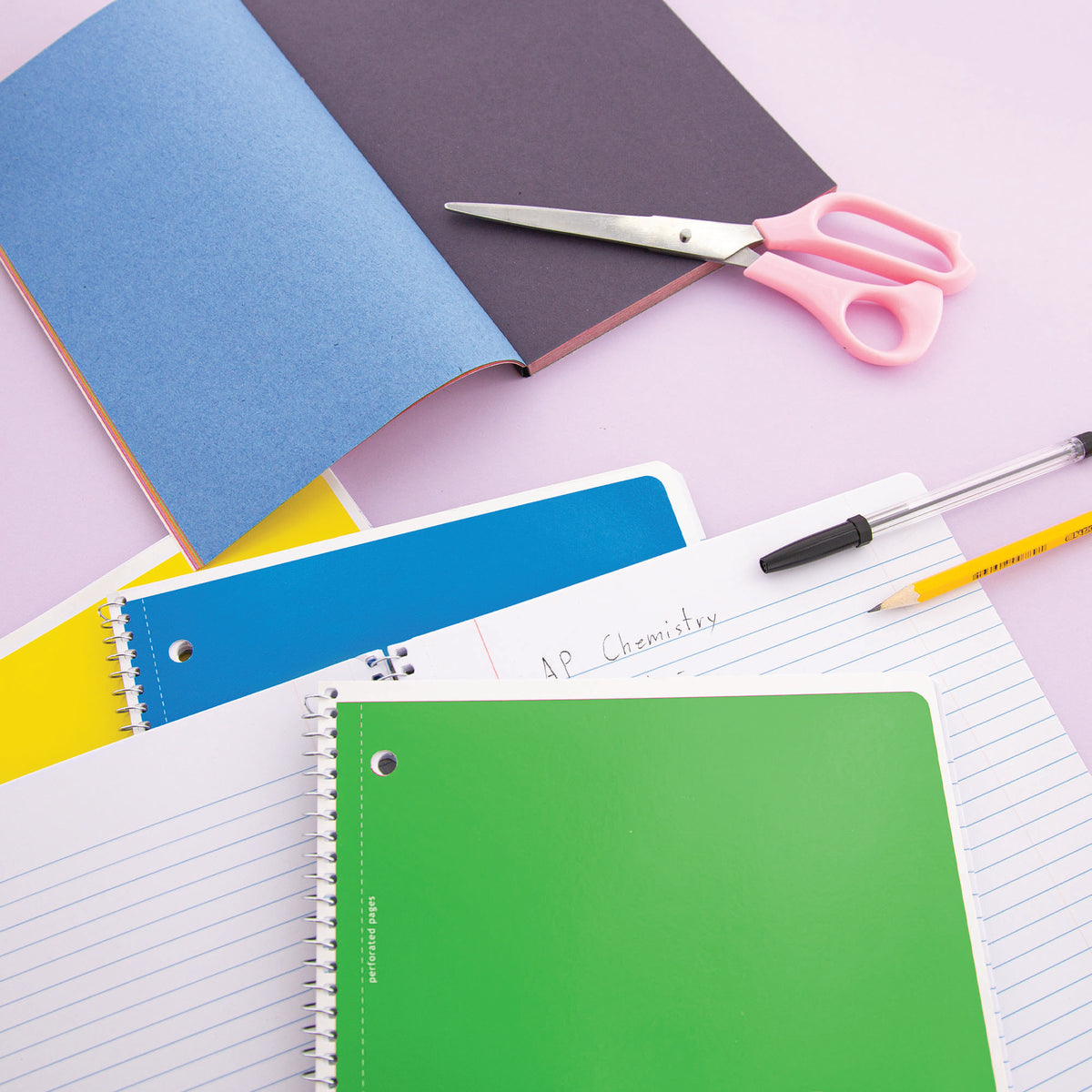 Green 1-Subject Spiral Notebook, Wide-Ruled