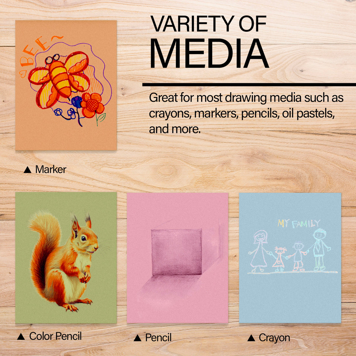 Assorted Color Construction Paper, 9 x 12 in, 48 Sheets