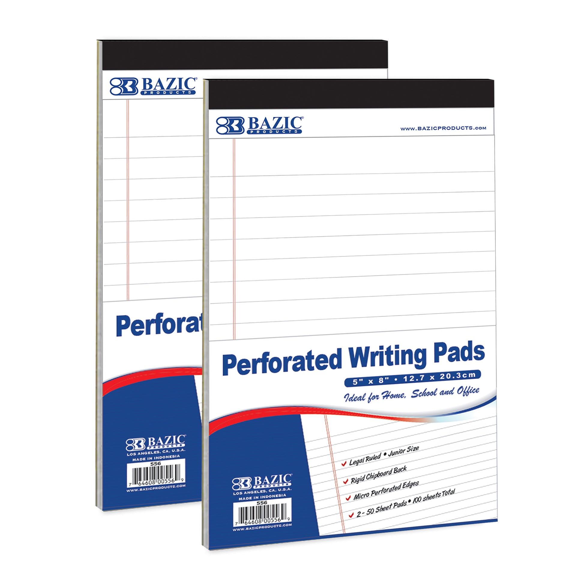 White Jr. Perforated Writing Pads 