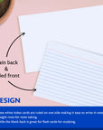 Ruled White Index Card 4" X 6" 100 Ct.