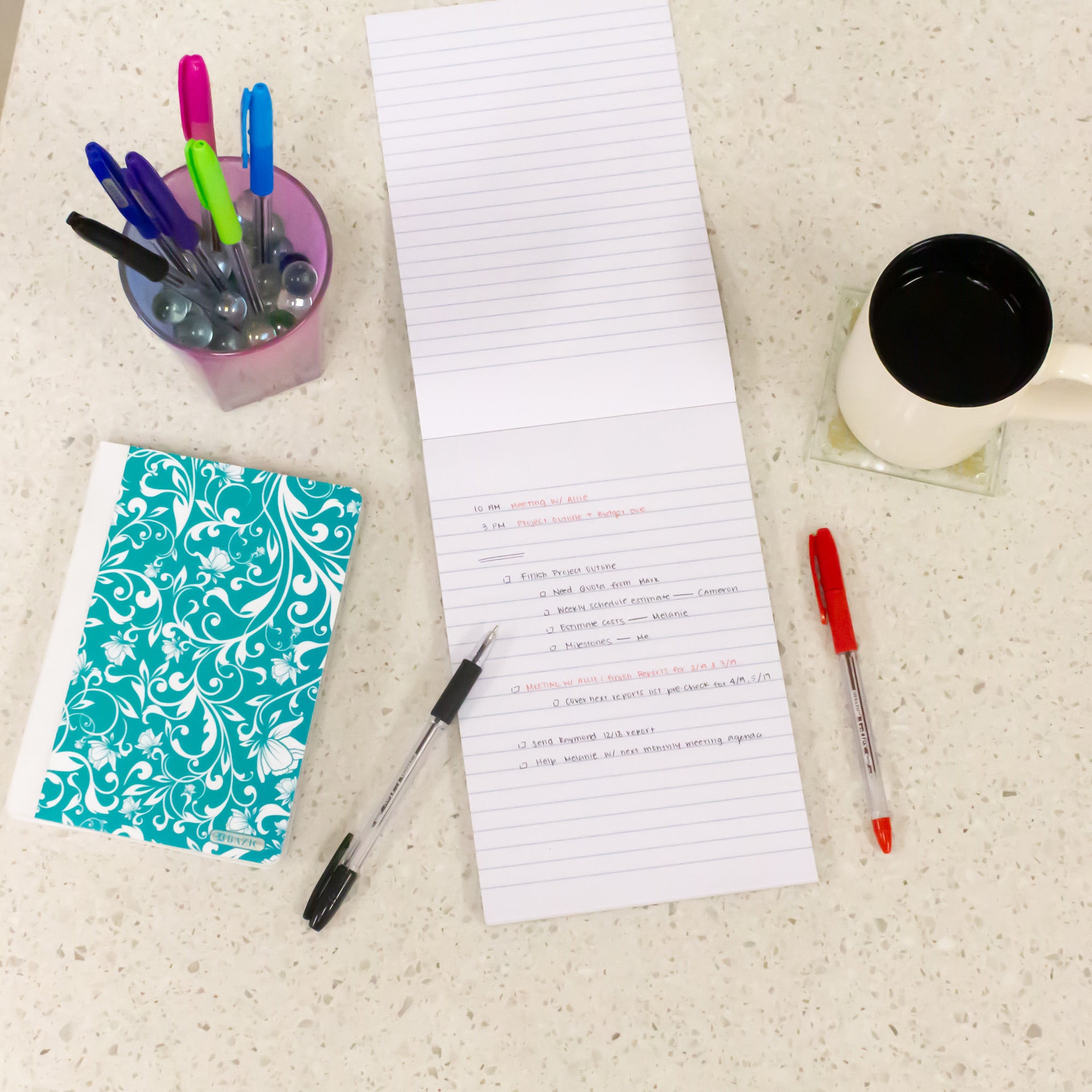 6" x 9" Ruled Writing Tablet, 100 Sheets
