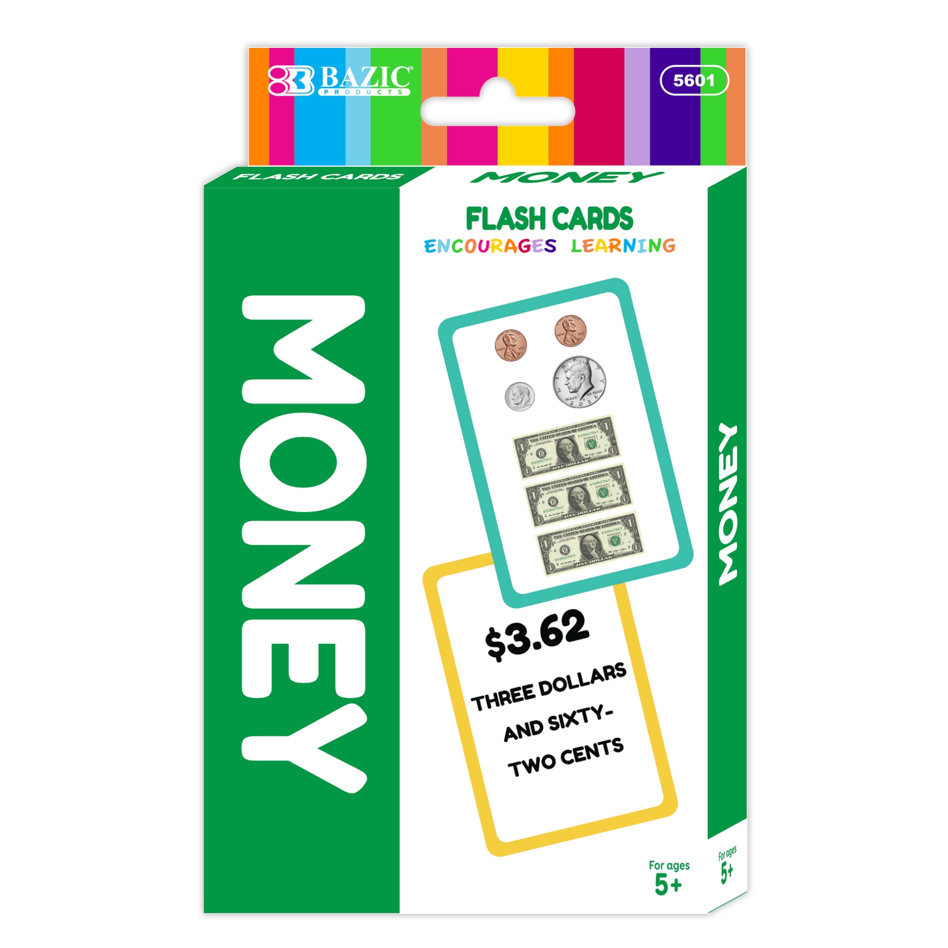 Money Flash Cards (36/Pack)