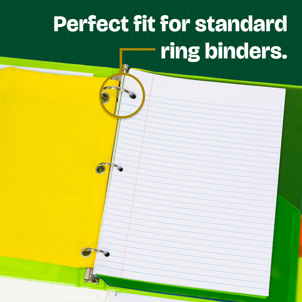 College-Ruled Filler Paper, 3-Hole Punched, 100 Sheets