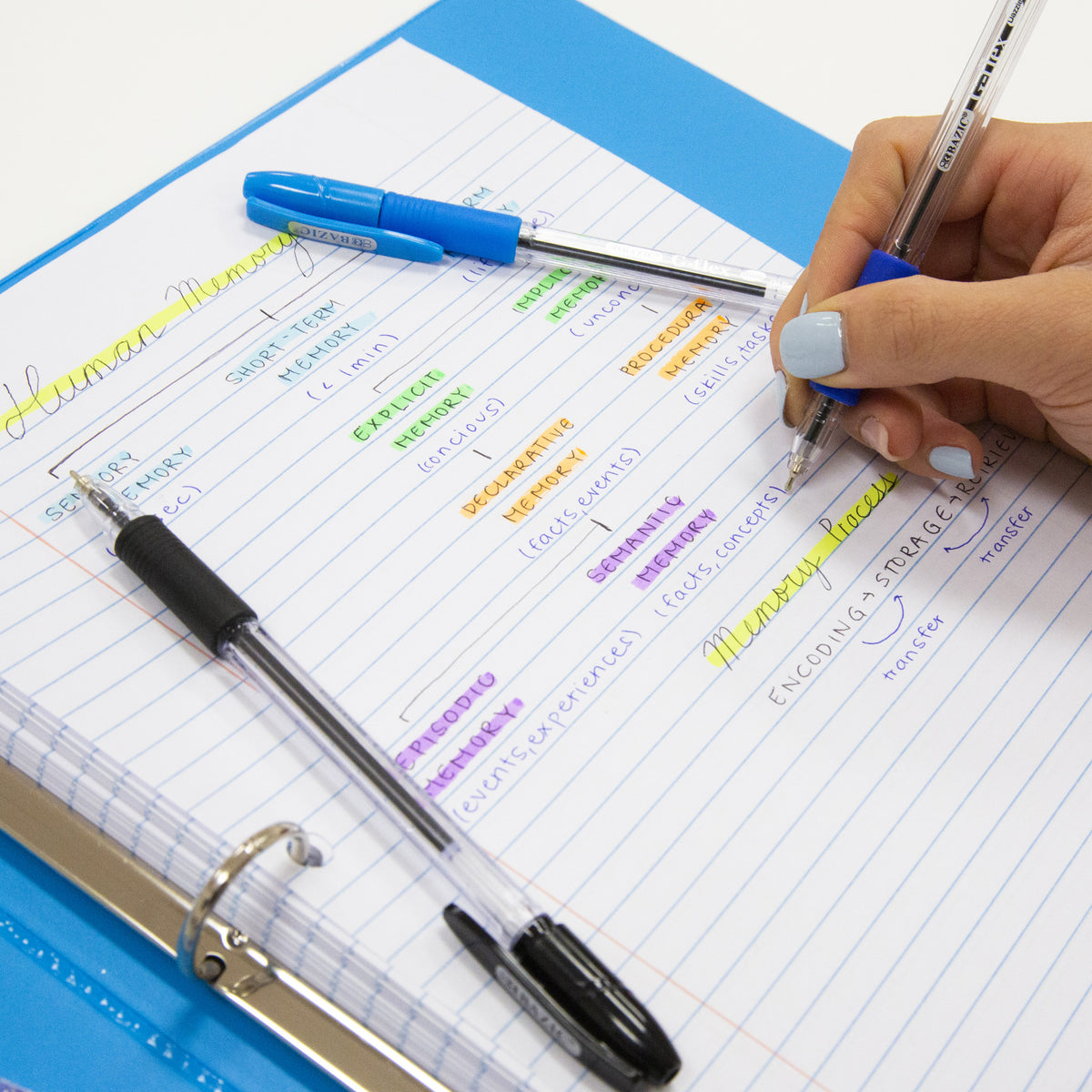 College-Ruled Filler Paper, 3-Hole Punched, 150 Sheets