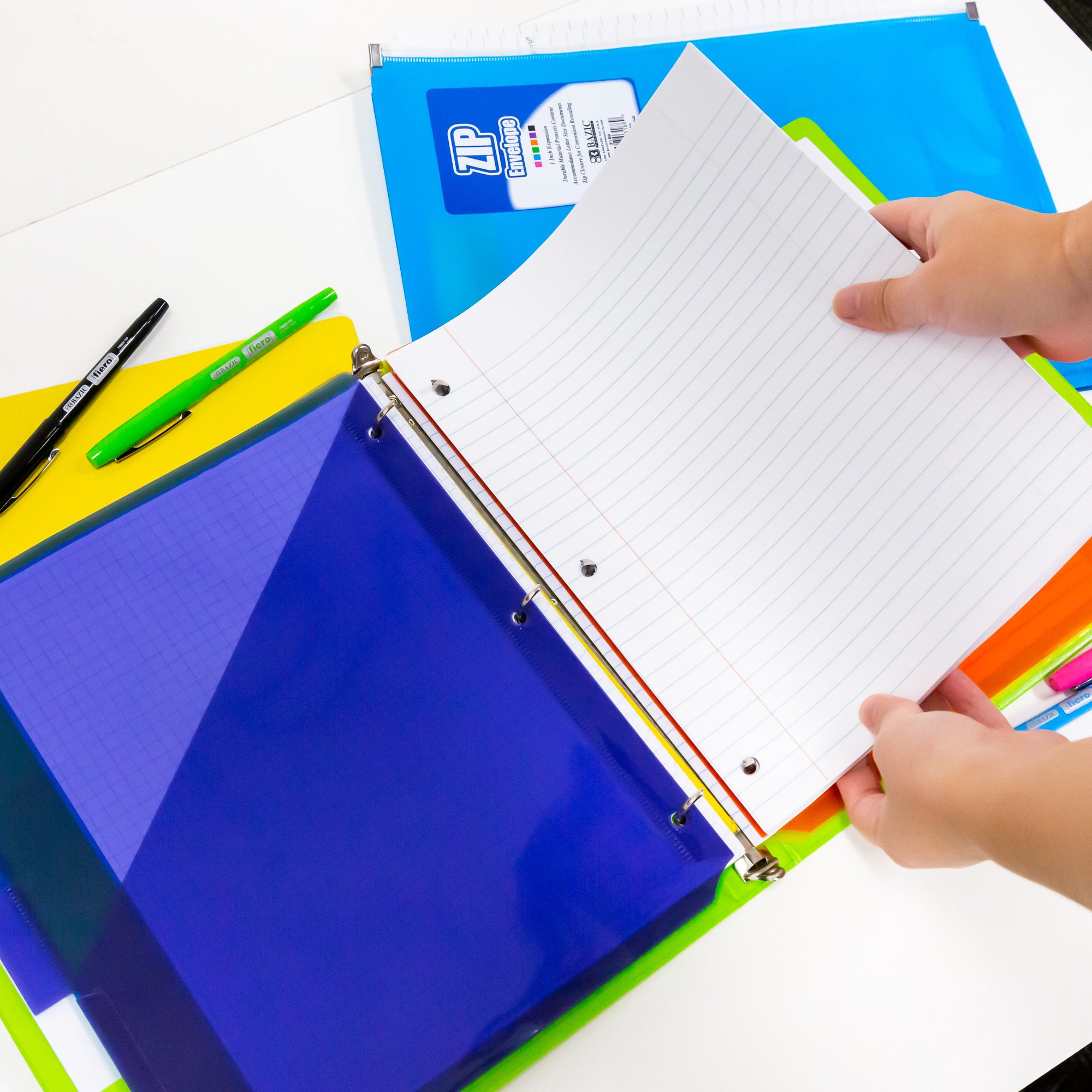 Wide Ruled Filler Paper, 150 Sheets, 3-Hole Punched