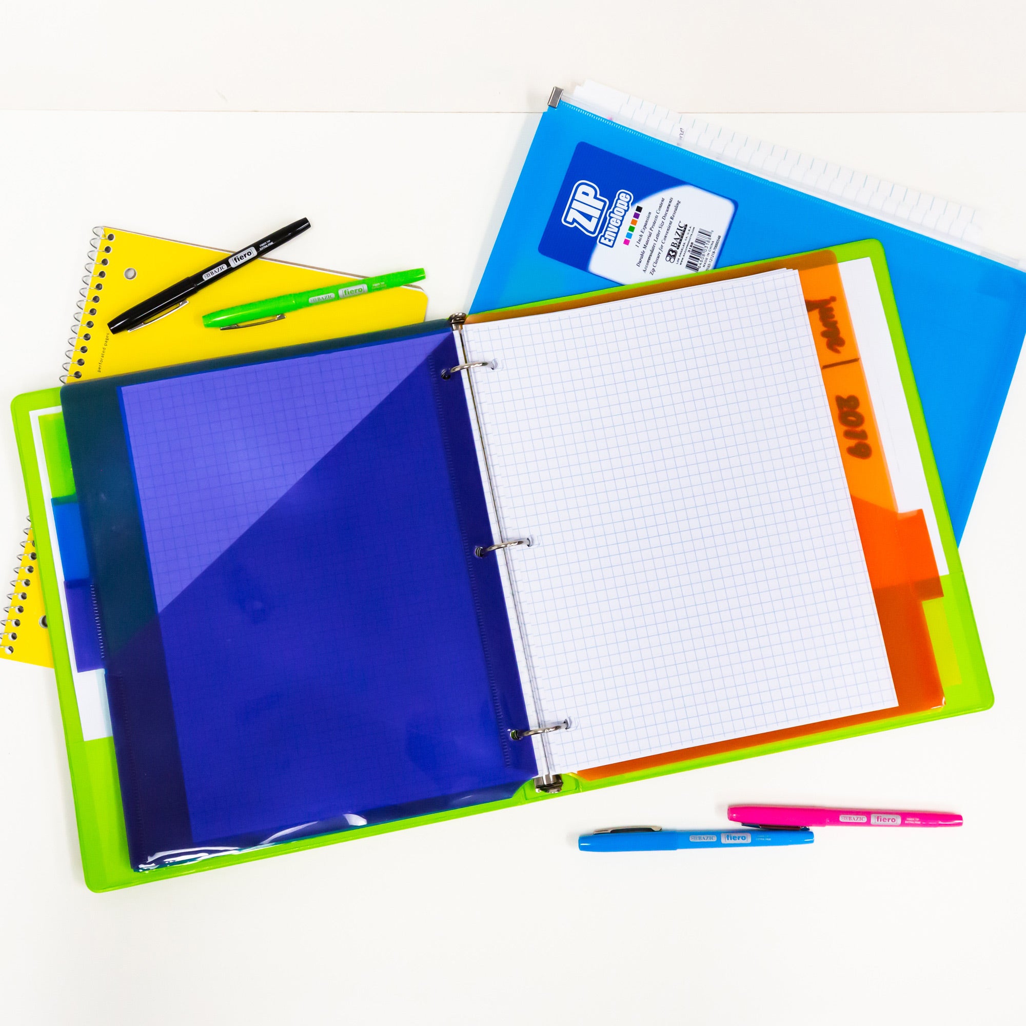 Quad Ruled Graph Filler Paper, 100 Sheets, 3-Hole Punched