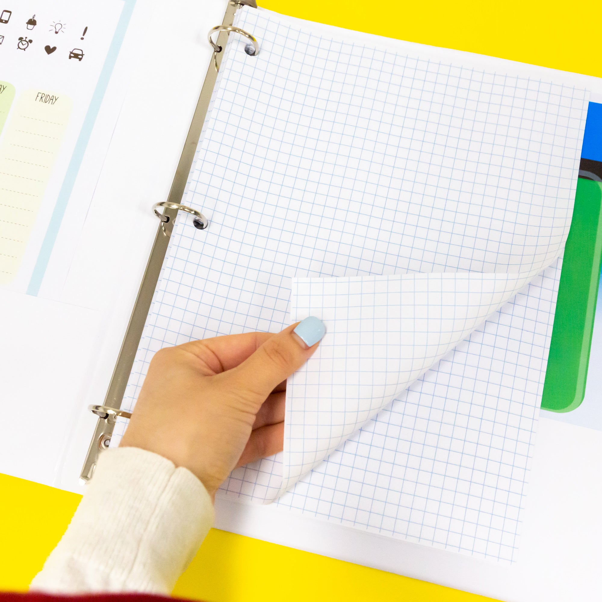 Graph Paper Notebook, 80 Sheets, 4/5 Quad, 8.5" x 11"