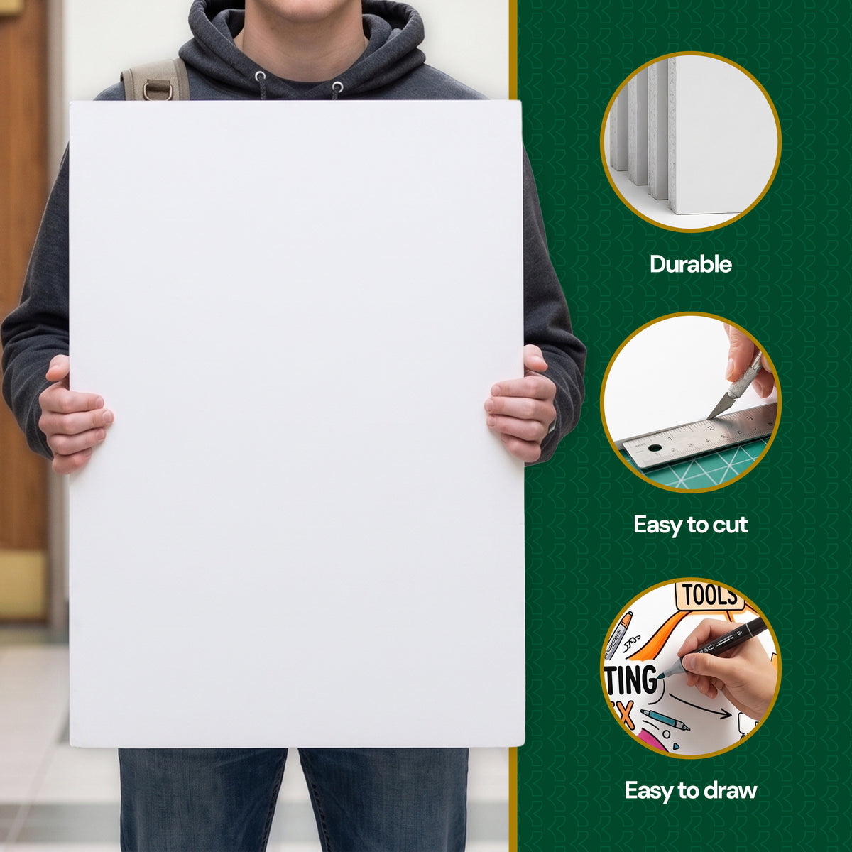 White Foam Board, 20 x 30 in