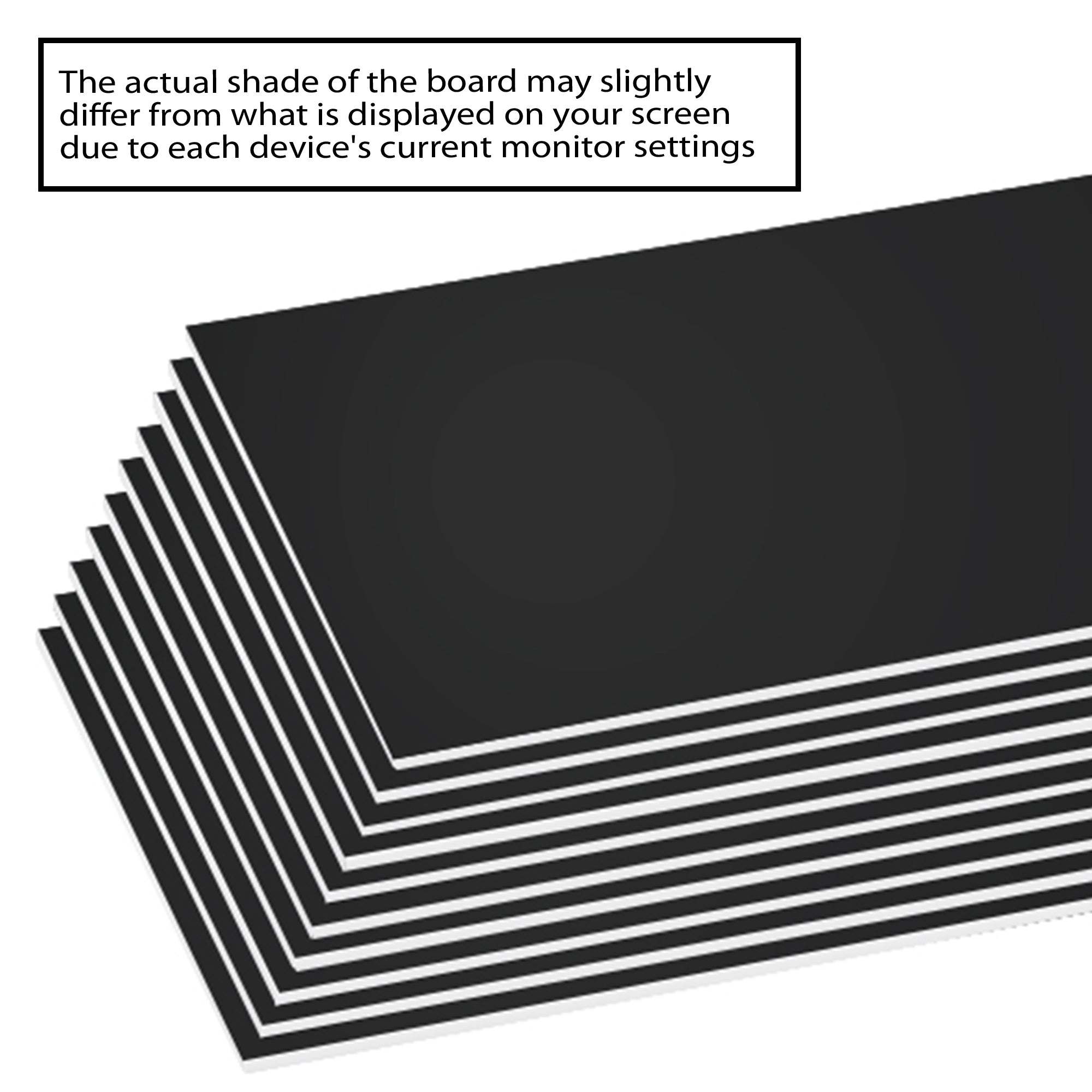Black Foam Board (Box of 25 Sheets)