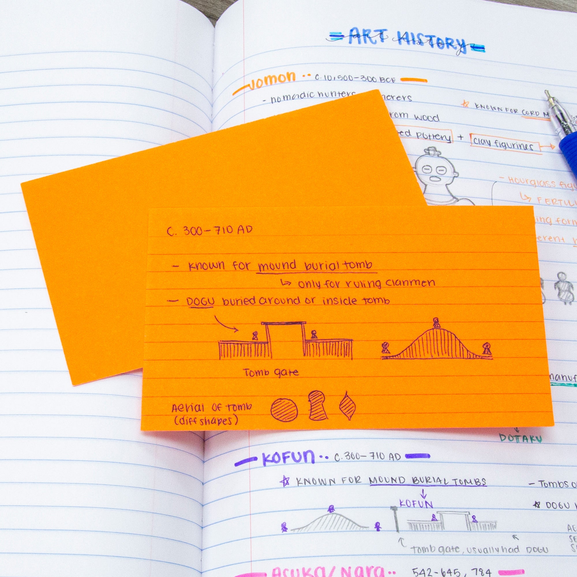 Fluorescent Ruled Index Cards, 3" x 5", 75 Sheets