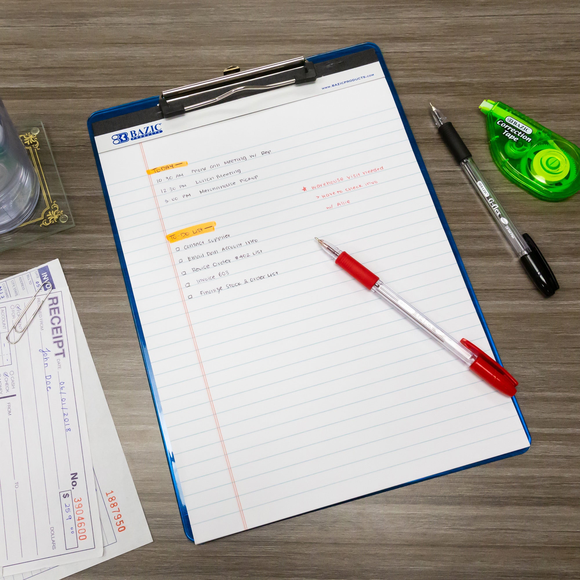 Legal Ruled Writing Pad, 50 Sheets, 8.5" x 11.75"