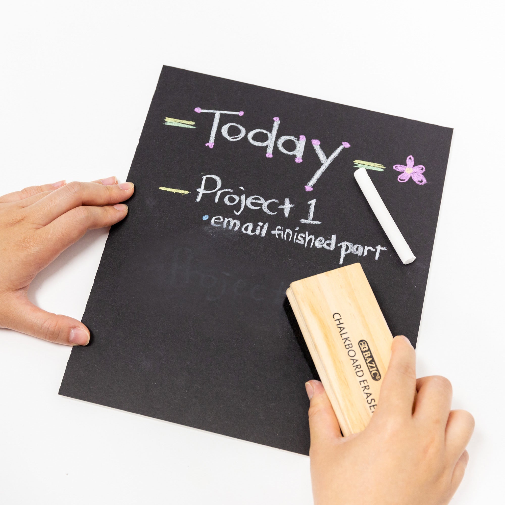 Felt Chalkboard/Whiteboard Eraser, Wipes Without Scratching