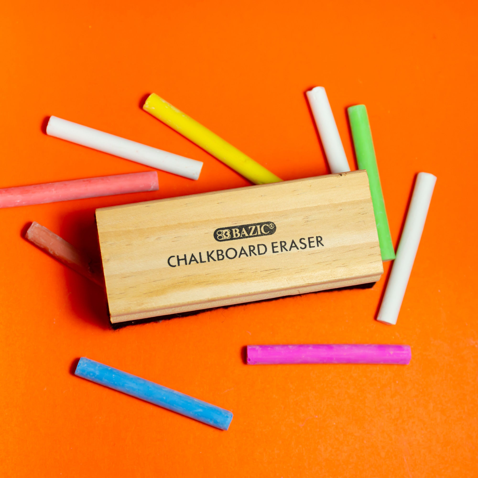 Felt Chalkboard/Whiteboard Eraser, Wipes Without Scratching