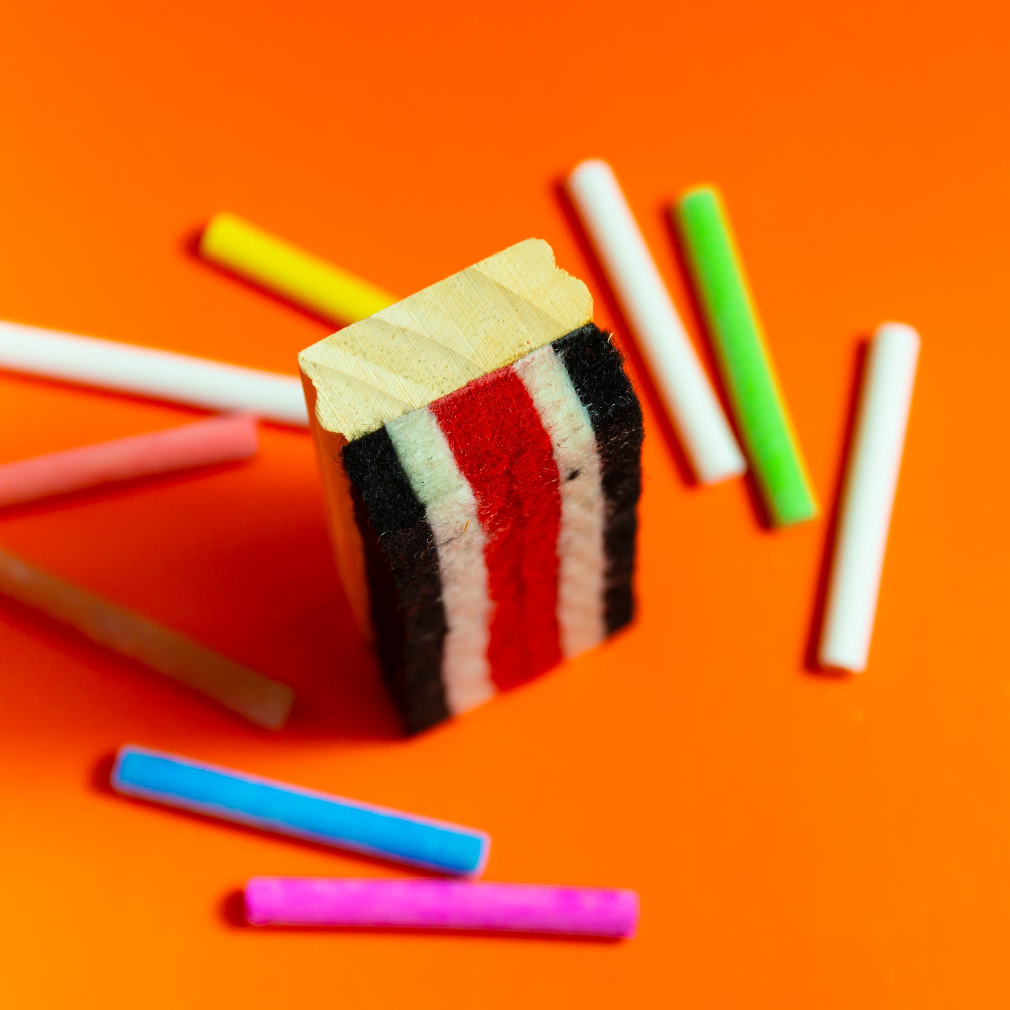 Felt Chalkboard/Whiteboard Eraser, Wipes Without Scratching