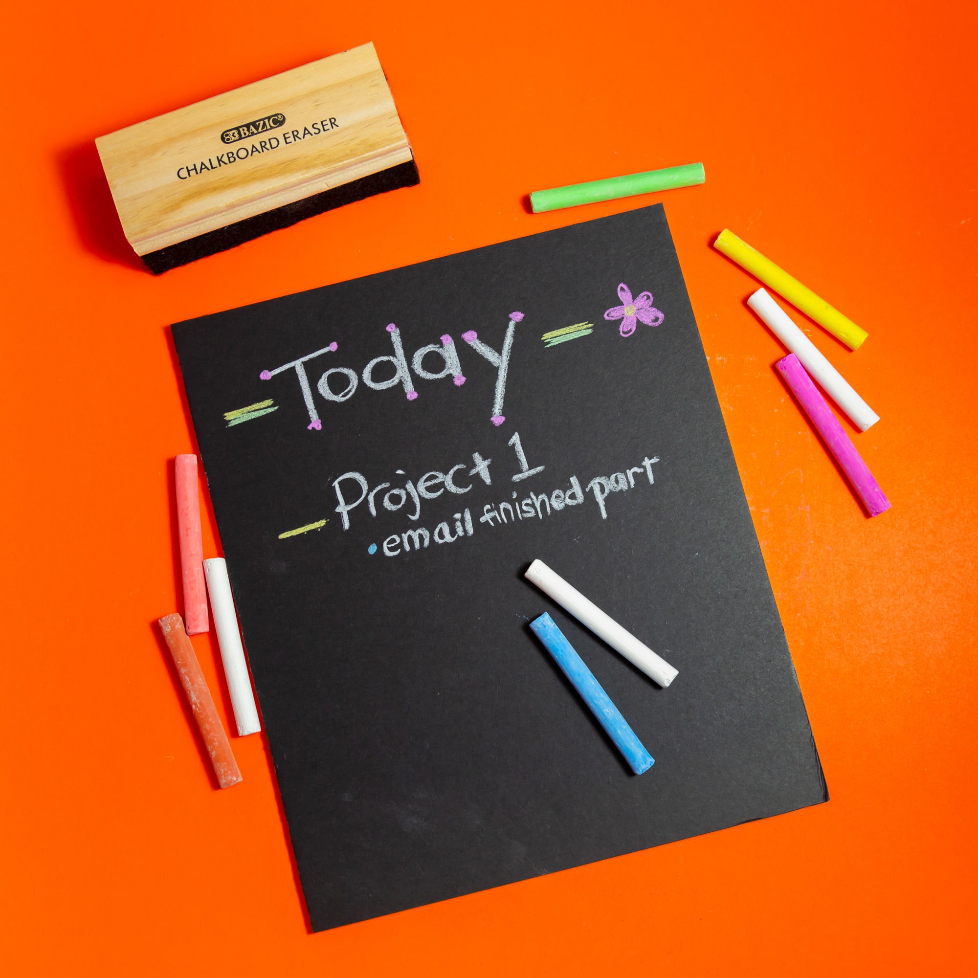 Felt Chalkboard/Whiteboard Eraser, Wipes Without Scratching