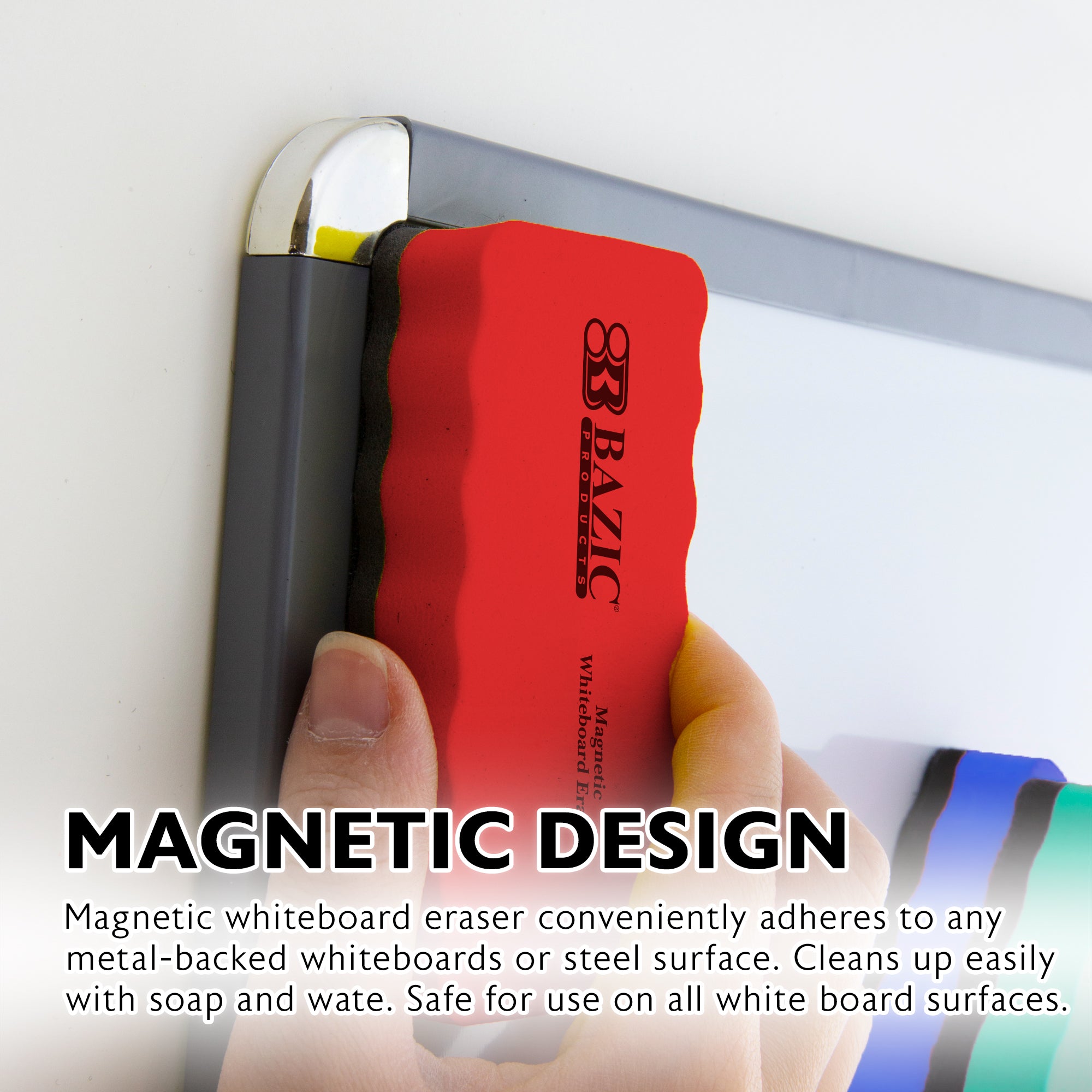 Magnetic Whiteboard Eraser, Magnet-Parks On Board