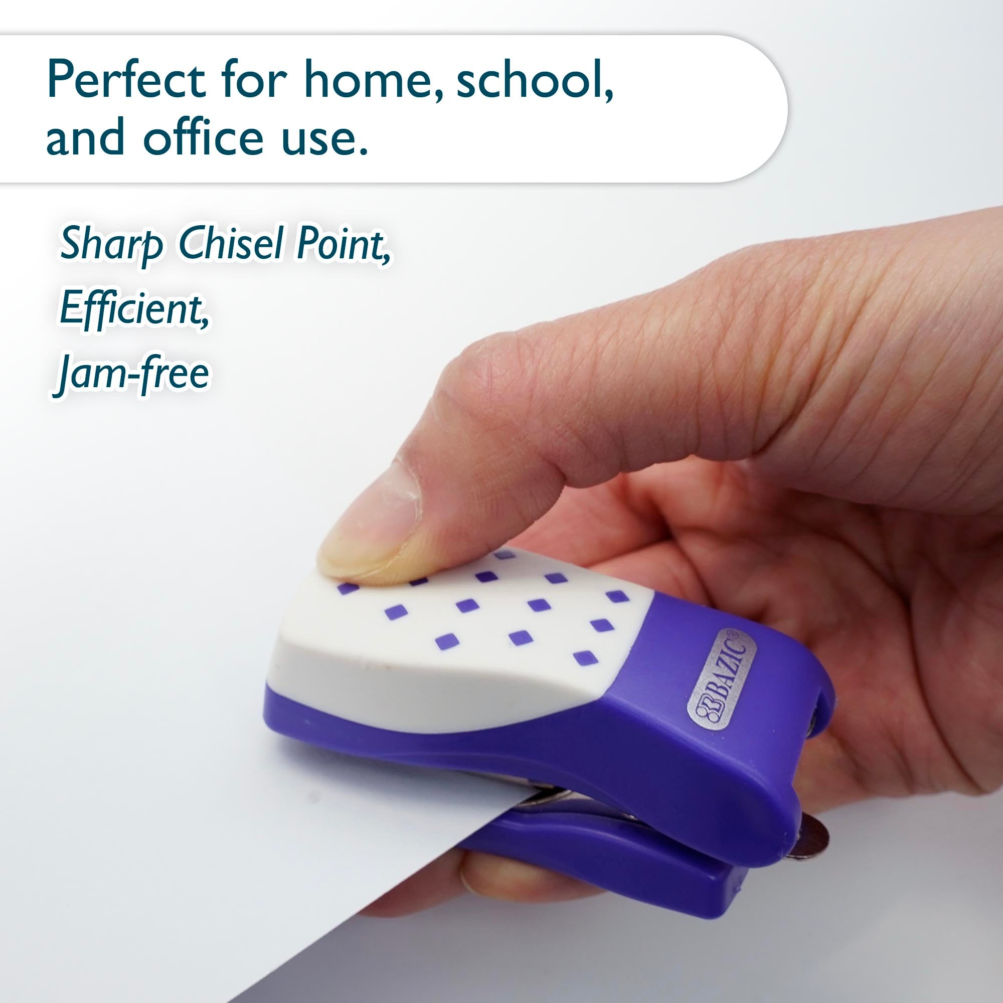 Mini Cushion Grip Stapler, 26/6, with 500 Staples