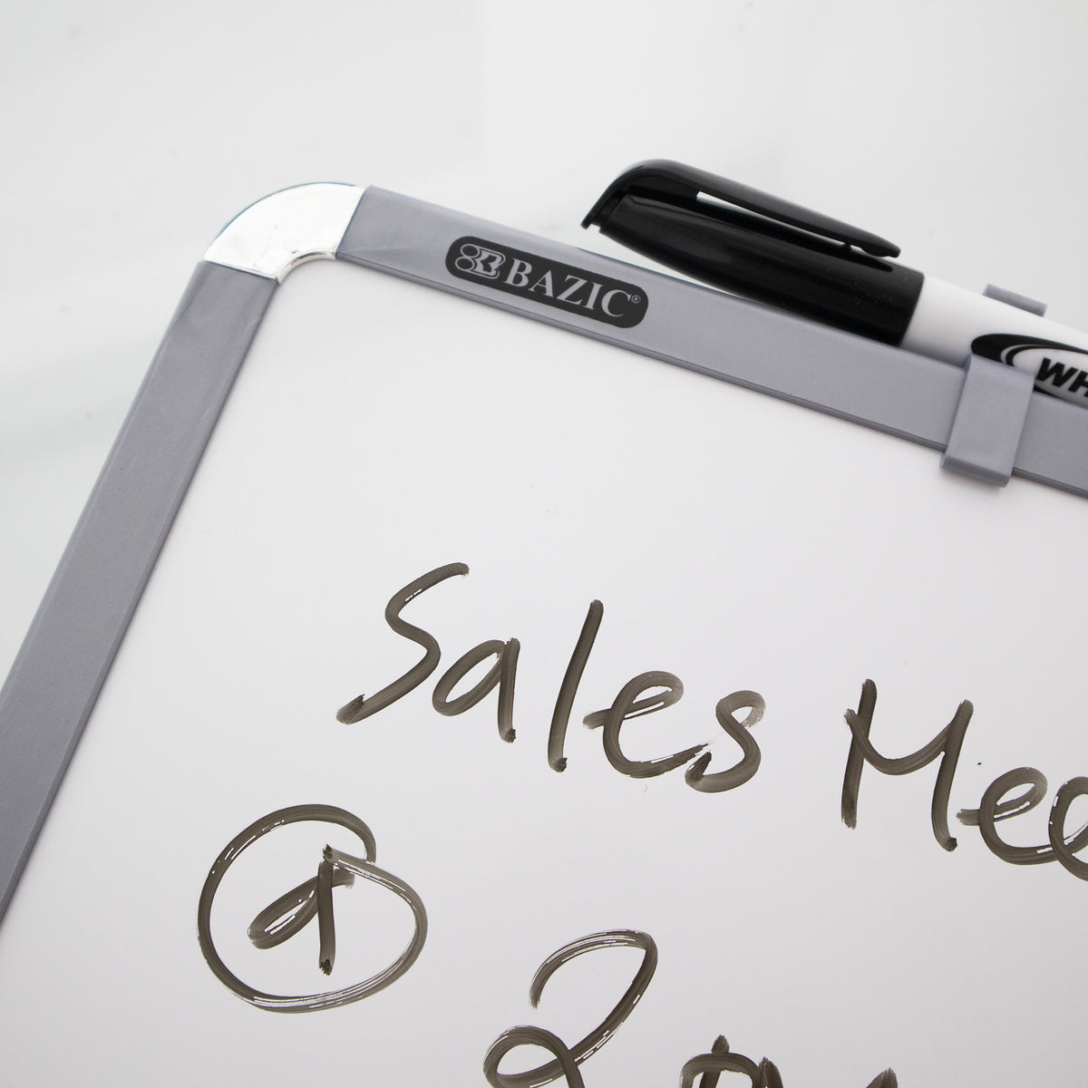 Aluminum Frame Magnetic Dry Erase Board, 8.5 x 11 in