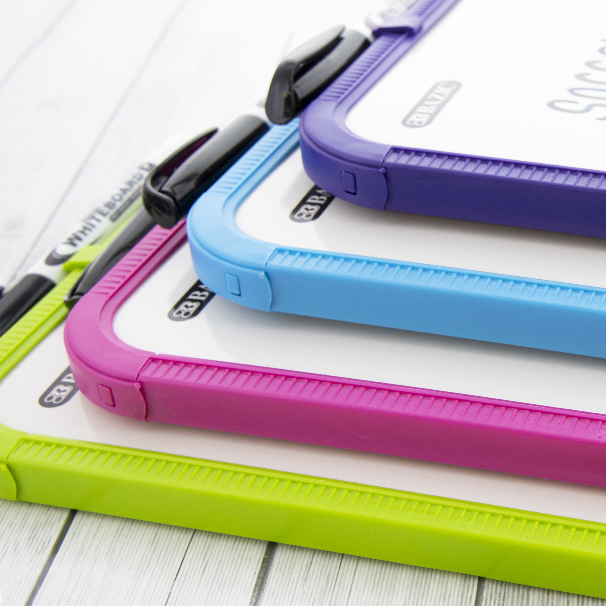 Assorted Color Dry Erase Board, 8.5 x 11 in, with Marker