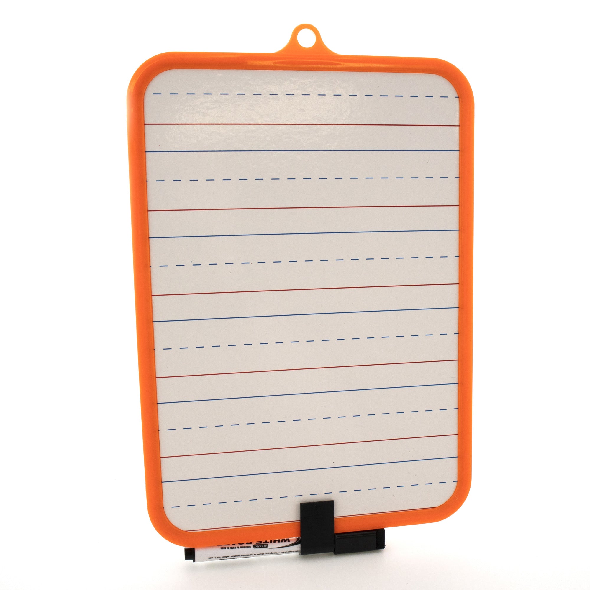 Double-Sided Dry Erase Board, 7.4 x 10.3 in, with Marker