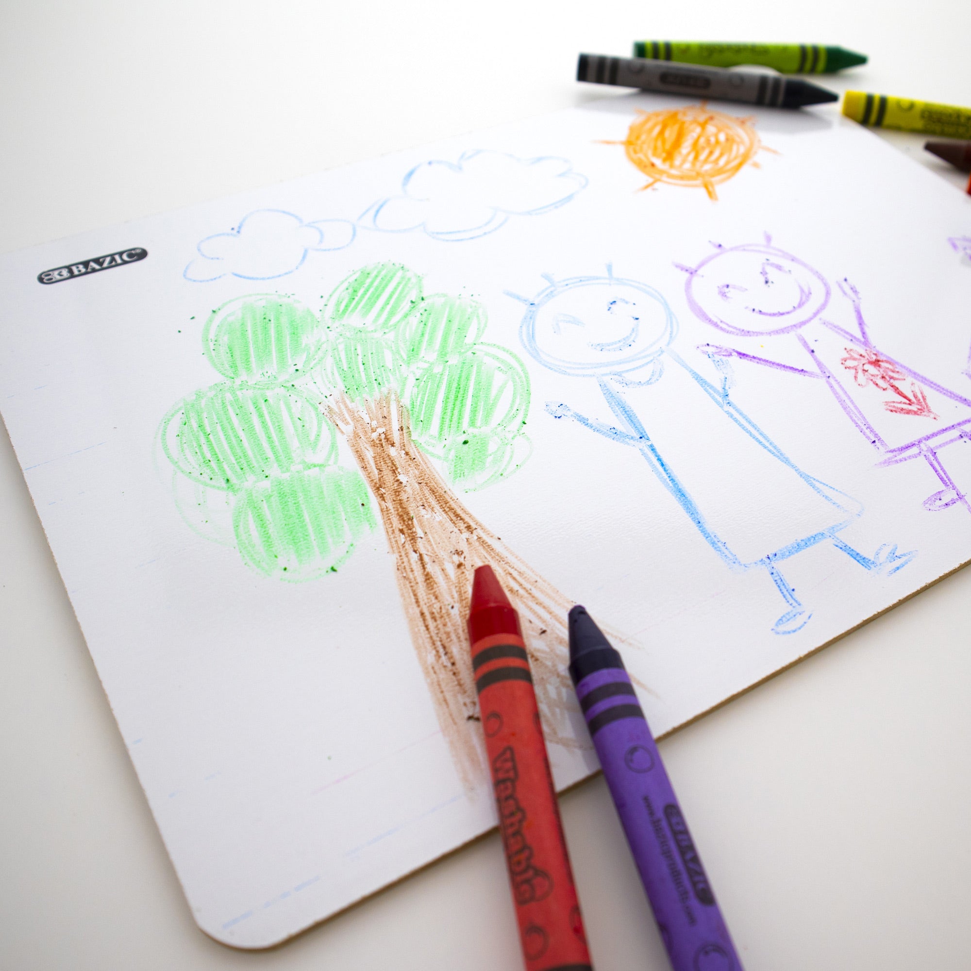 Double Sided Dry Erase Learning Board, 9" x 12"