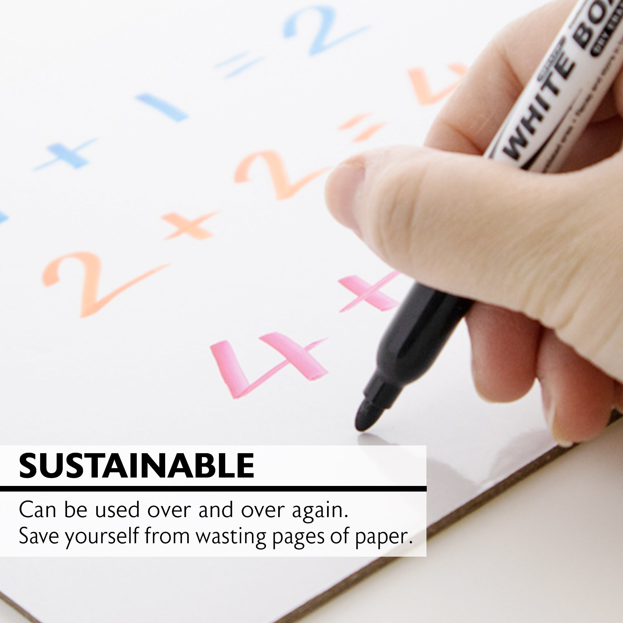 Dry Erase Lapboard, 9" x 12", Double-Sided