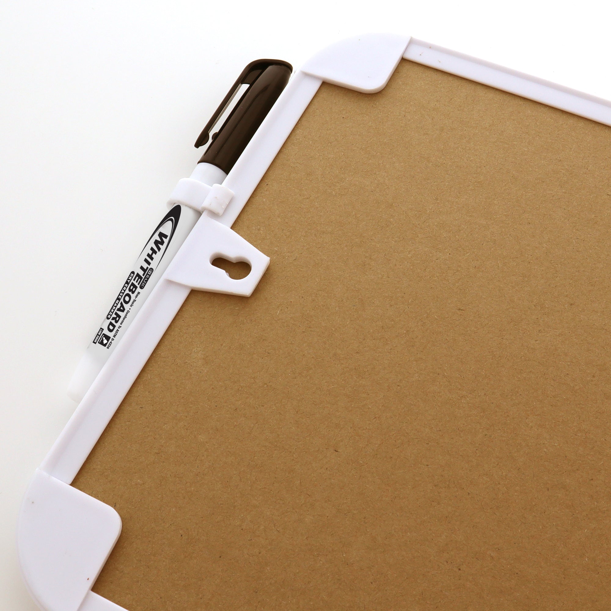 Dry Erase and Cork Combo Board, 8.5 x 11 in, with Marker