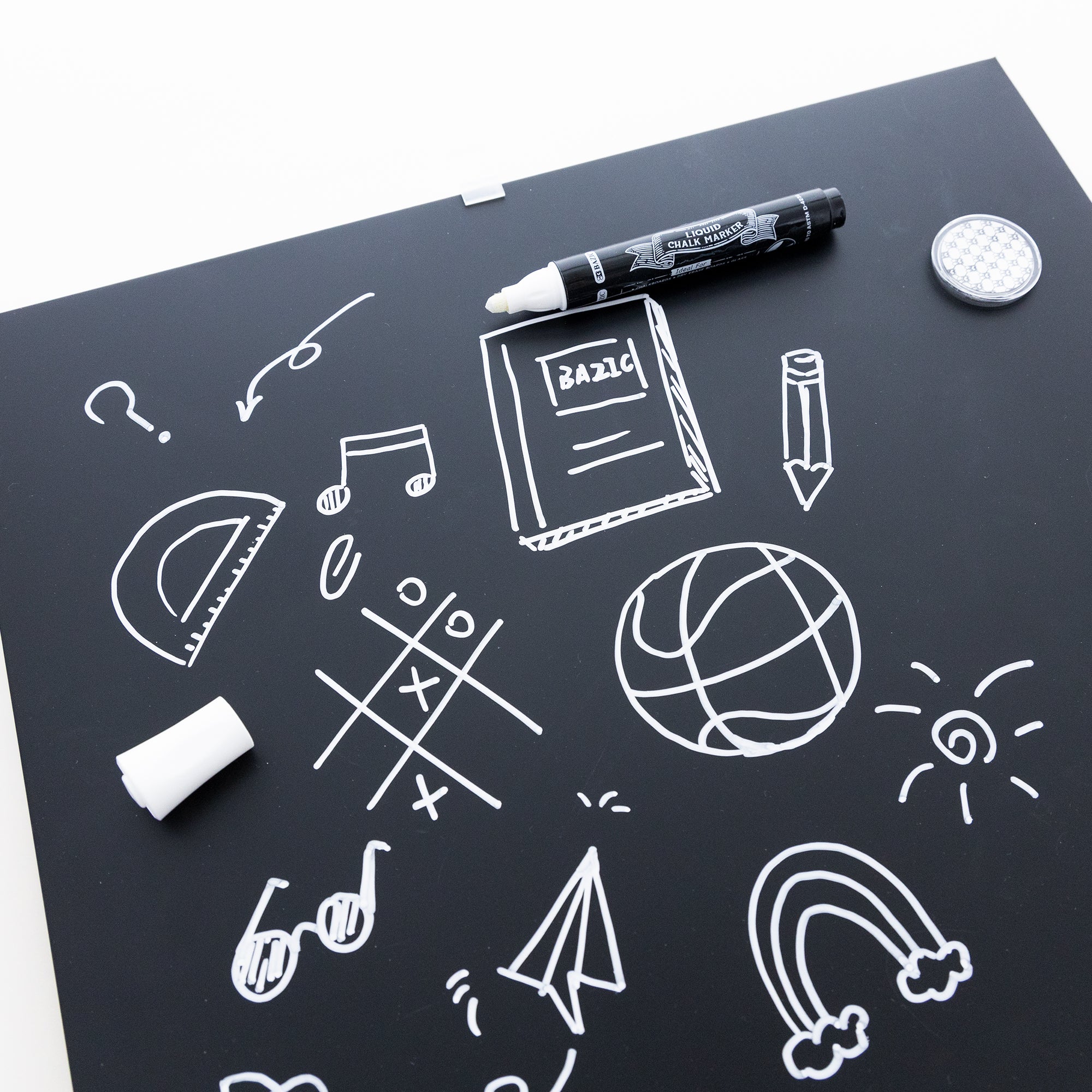 CUBIX Magnetic Chalkboard, 14 x 14 in, Board Build