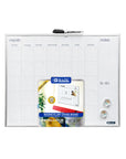 16" X 20" METALLIQUE Aluminum Frame Magnetic Dry Erase Calendar