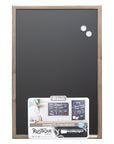 20" x 30" RUSTIQUE Wood Frame Magnetic Chalkboard w/ Chalk Marker & Magnets