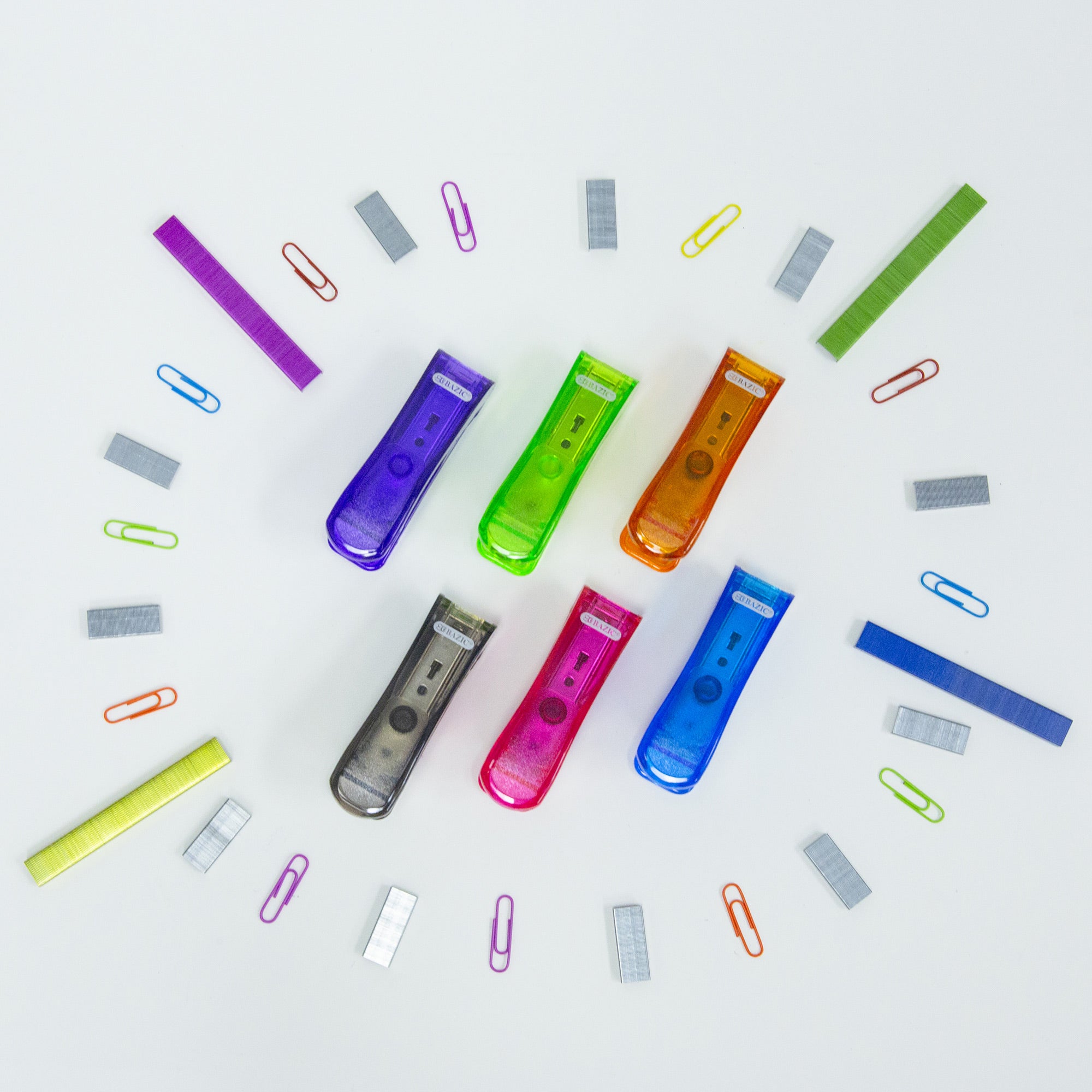 Standard Staples, 3000 Count, 26/6, Bright Colors