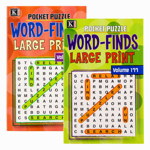 KAPPA Pocket Puzzle Word Finds Large Print - Digest Size