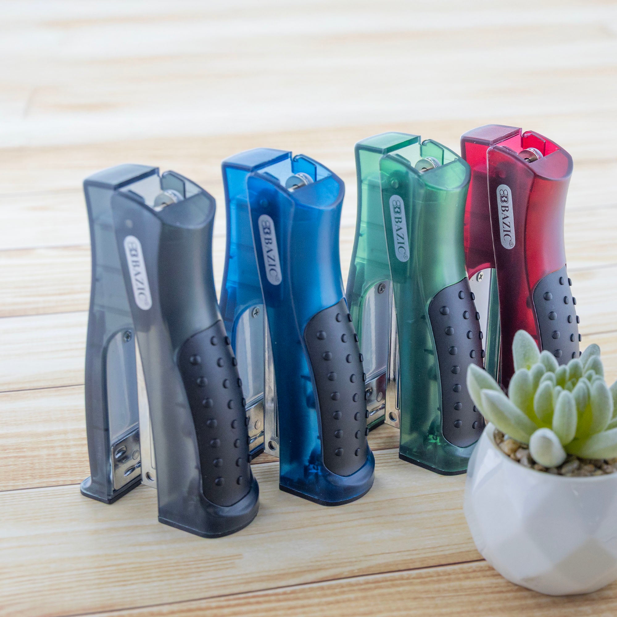 Compact Stand-Up Stapler, 26/6, with 500 Staples