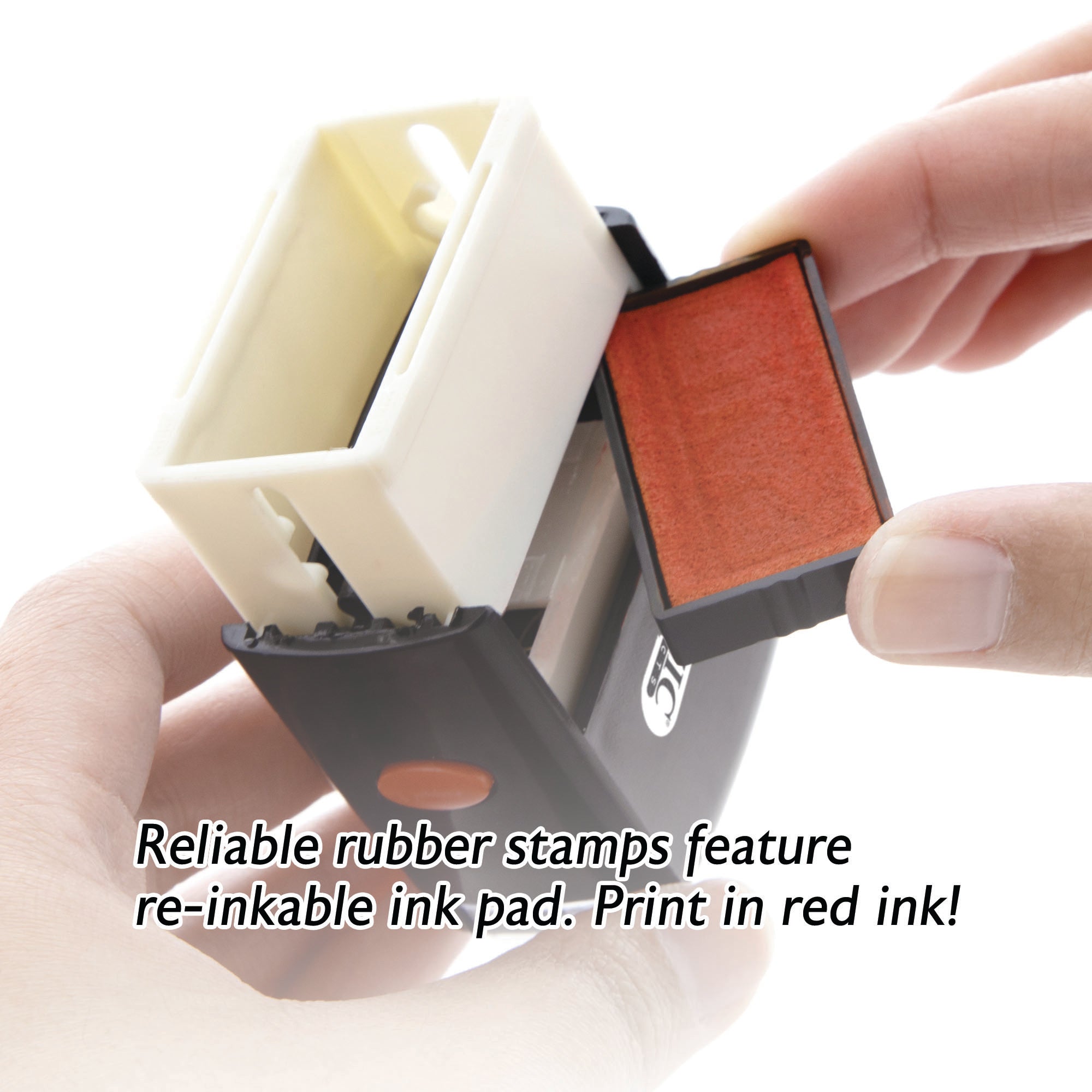 Paid Stamp, Self Inking, Red Ink, Office Rubber Stamp