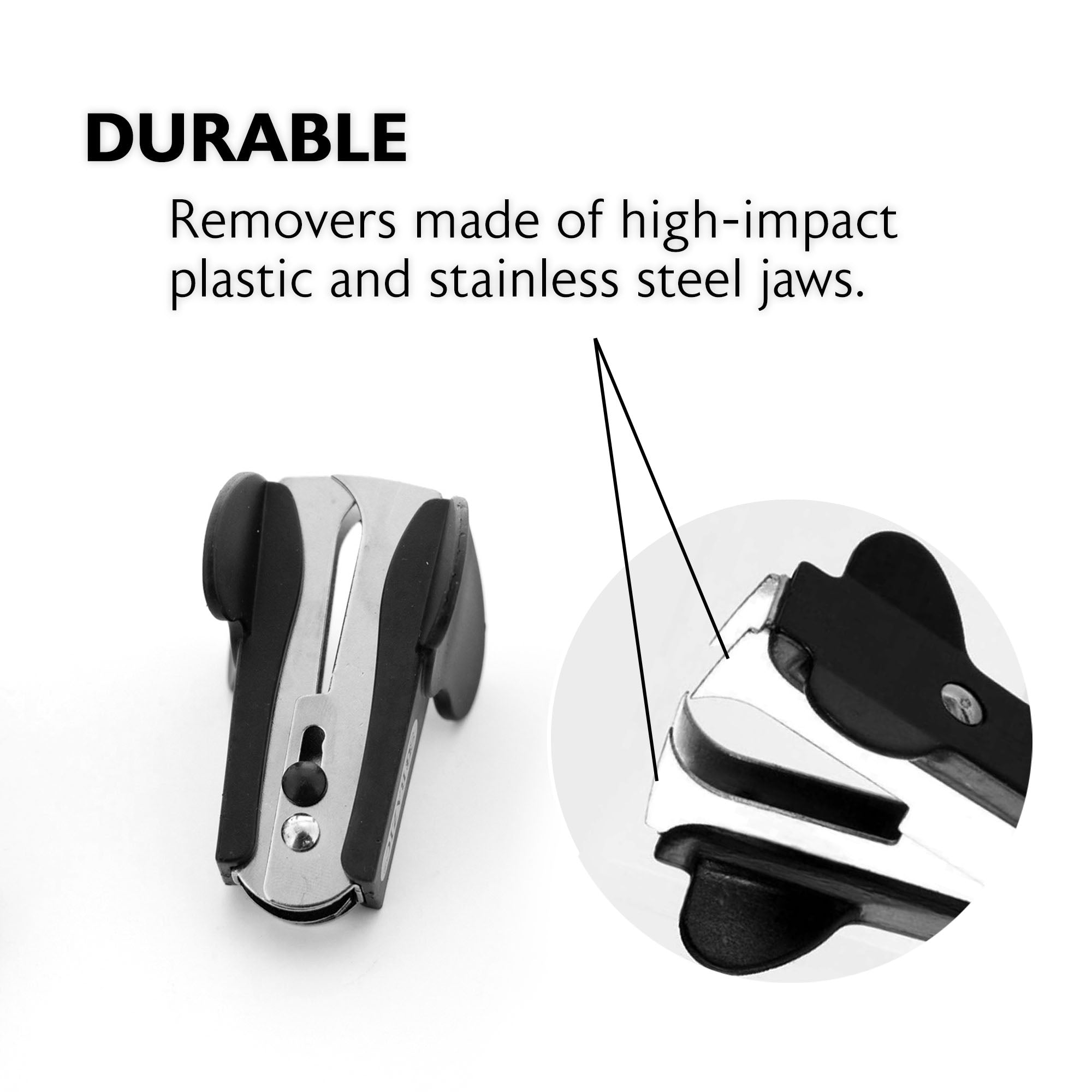 Full Strip Metal Stapler with 1250 Staples, 26/6 Standard