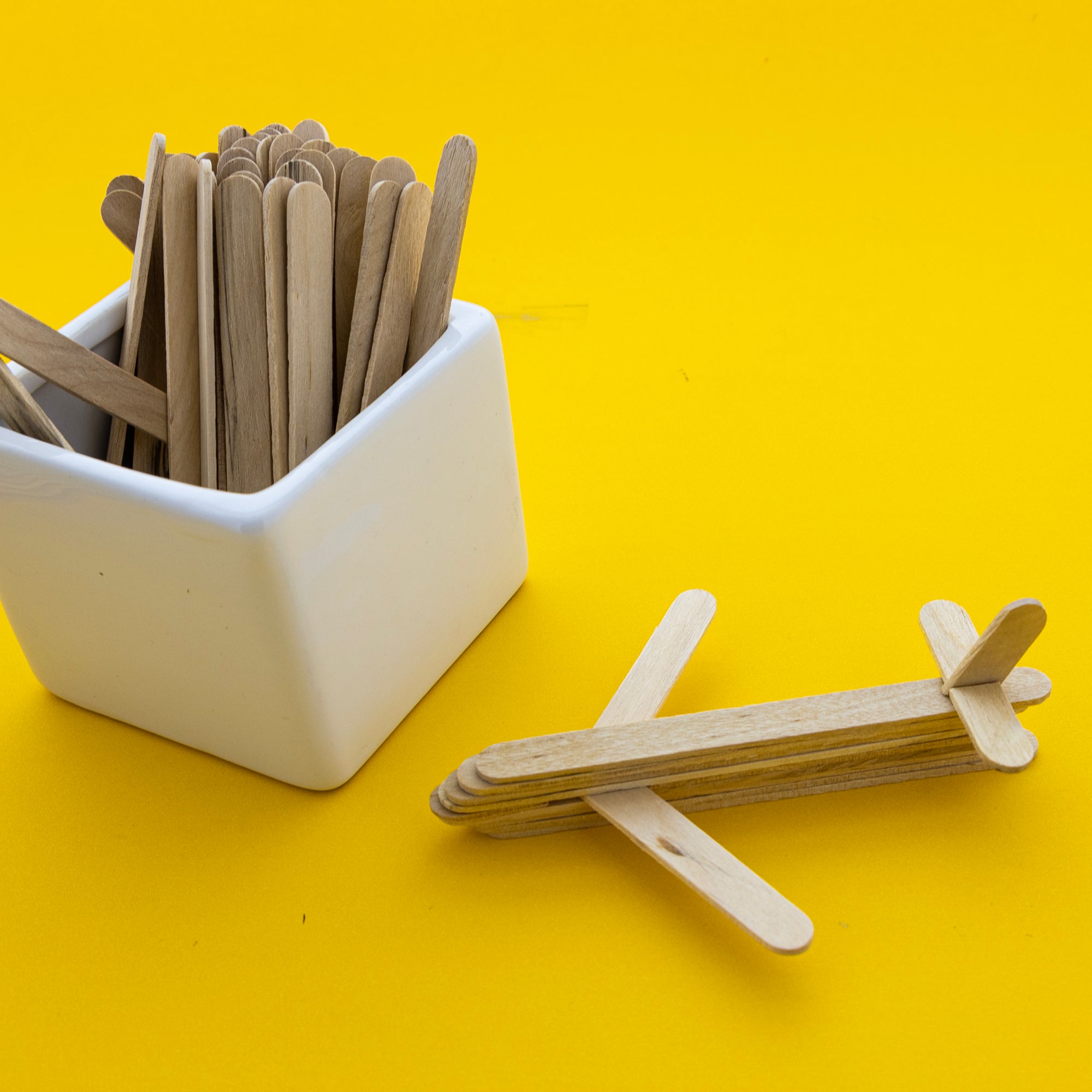 Natural Wood Craft Sticks, 4-7/16 x 3/8 in
