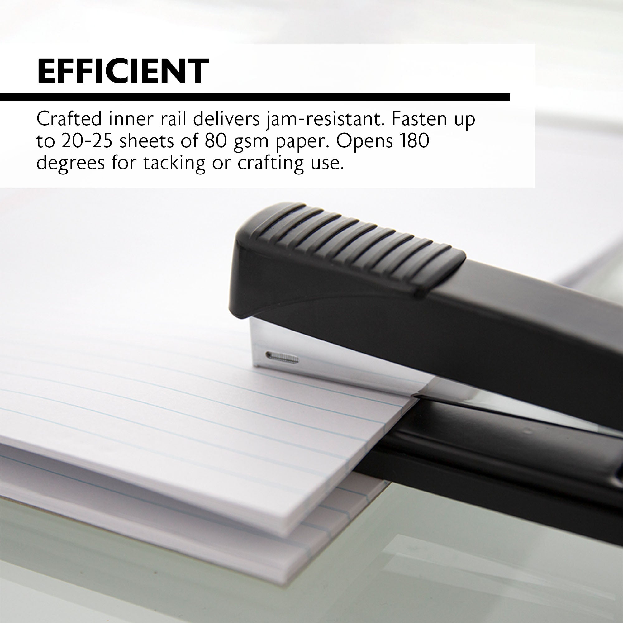 Metal Stapler, Full Strip, 1 Count, Black