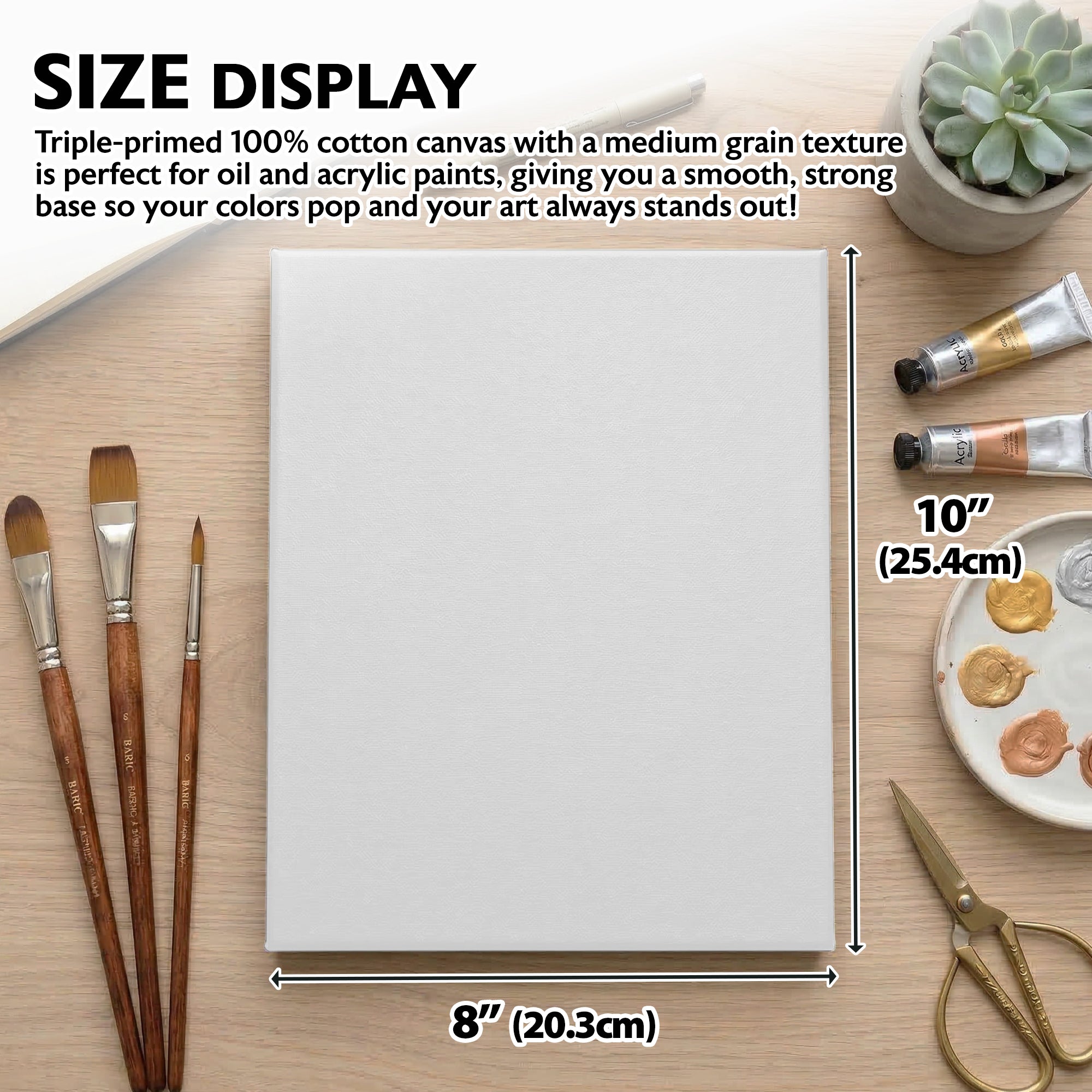 Stretched Canvas 8" x 10"