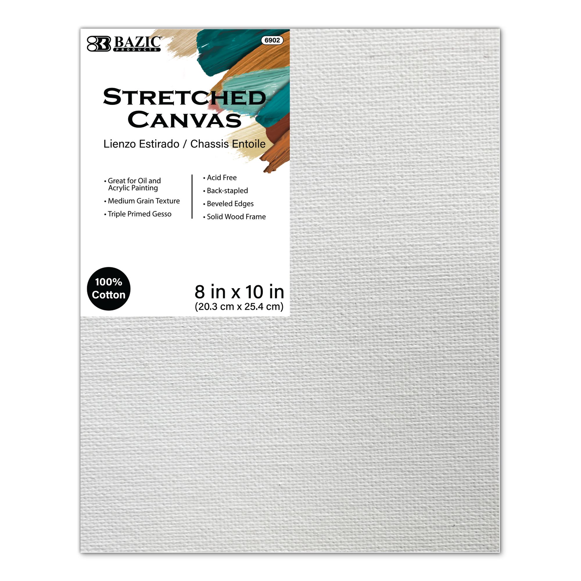 Stretched Canvas 8" x 10"