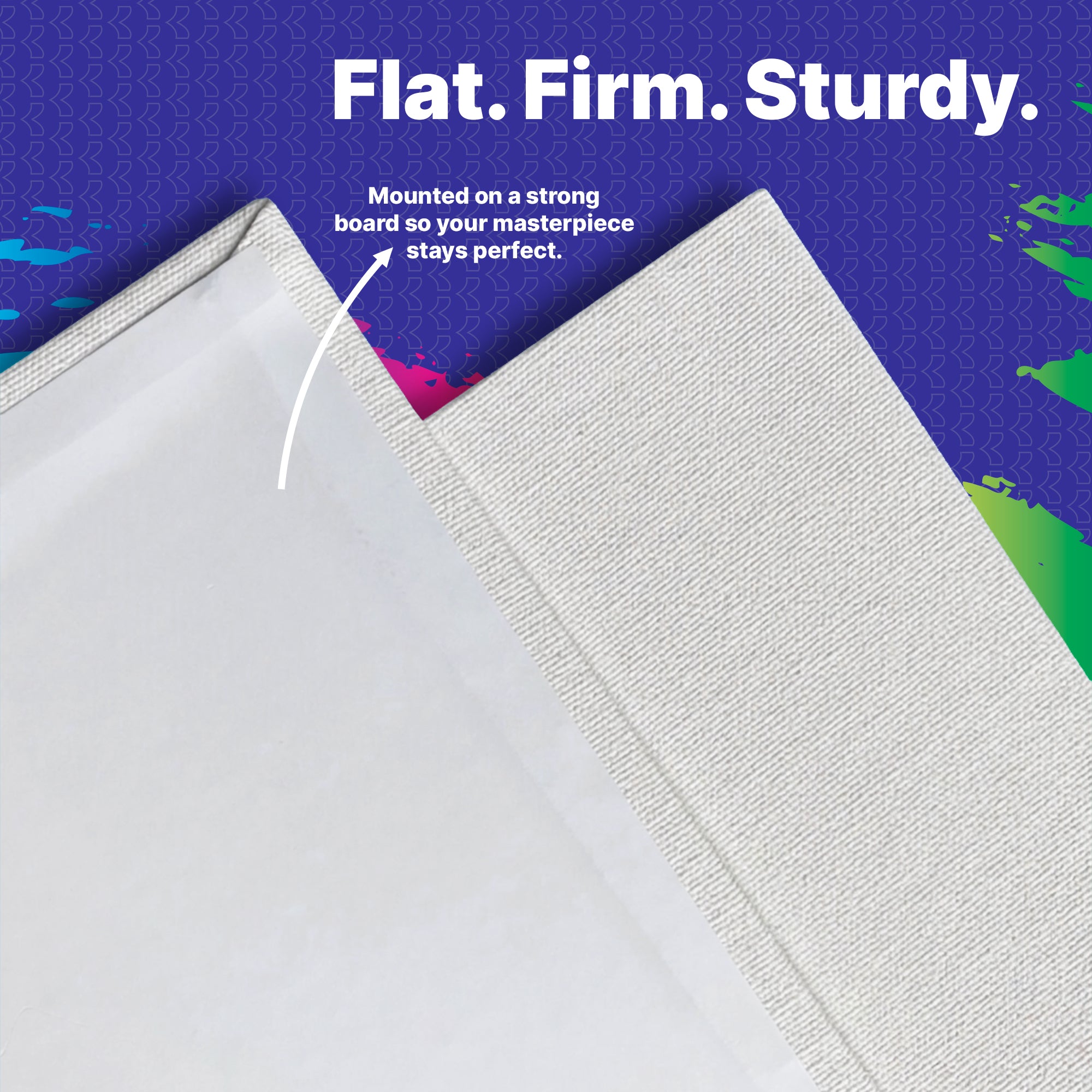 White Canvas Panel, Triple-Primed Cotton, 8 x 10 in