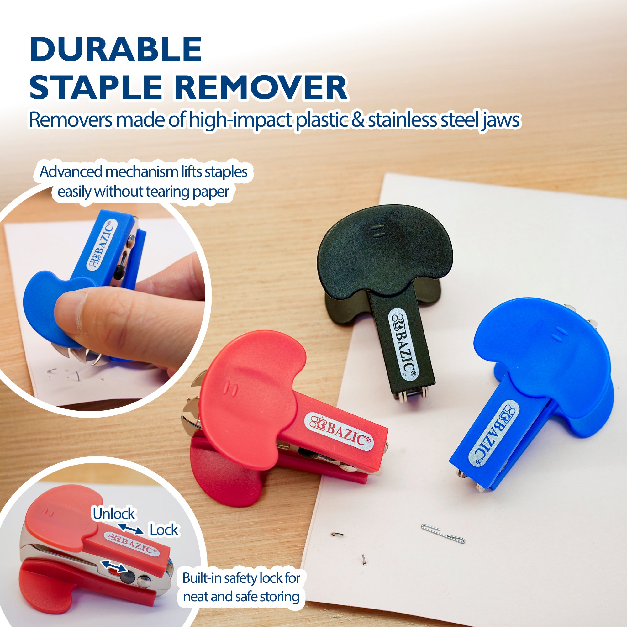 Desktop Full Strip Stapler Set, 1250 Staples & Remover
