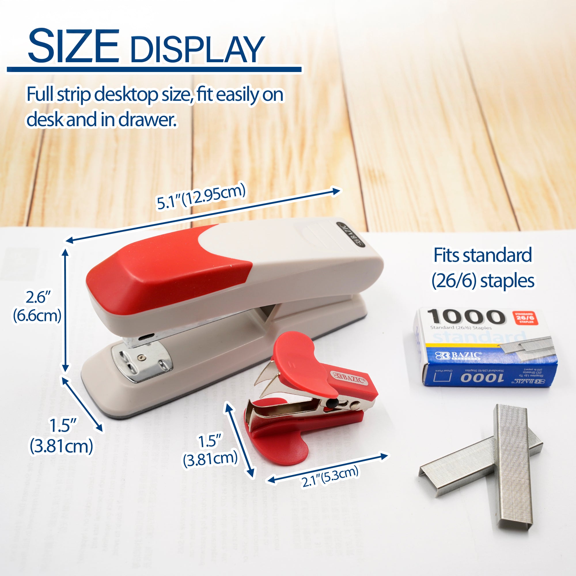 Comfort Grip Desktop Stapler Set