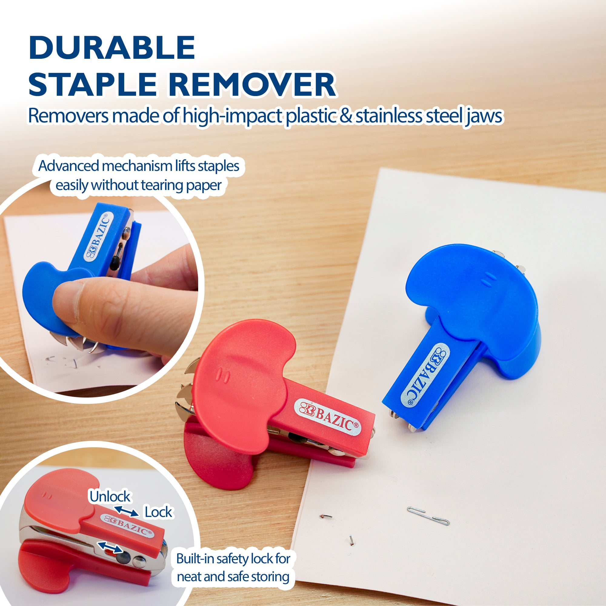 Comfort Grip Desktop Stapler Set