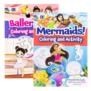 Activity & Coloring  KAPPA Mermaids & Ballerinas Book